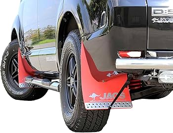 期間限定値下げ中♪デリカD5　マッドフラップ（4点セット）レッド/ジャスパー 期間限定値下げ中♪デリカD5 マッドフラップ（4点セット）レッド