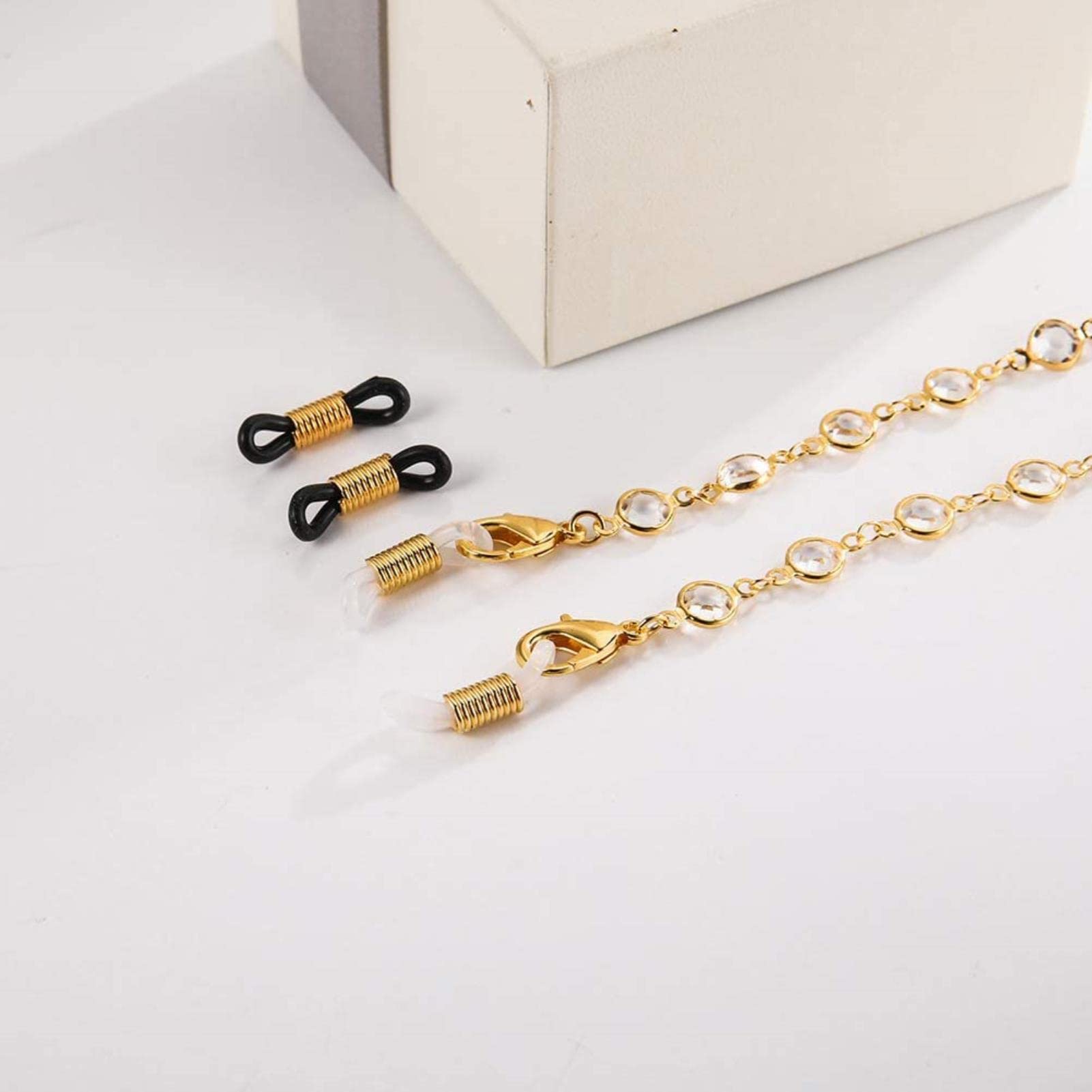 REVAHI Cadena ed Cadena de Cuello de Mujer para Gafas de Sol Cadenas de Soporte de Gafas Cordón Cordón de anteojos Correa Cuerda