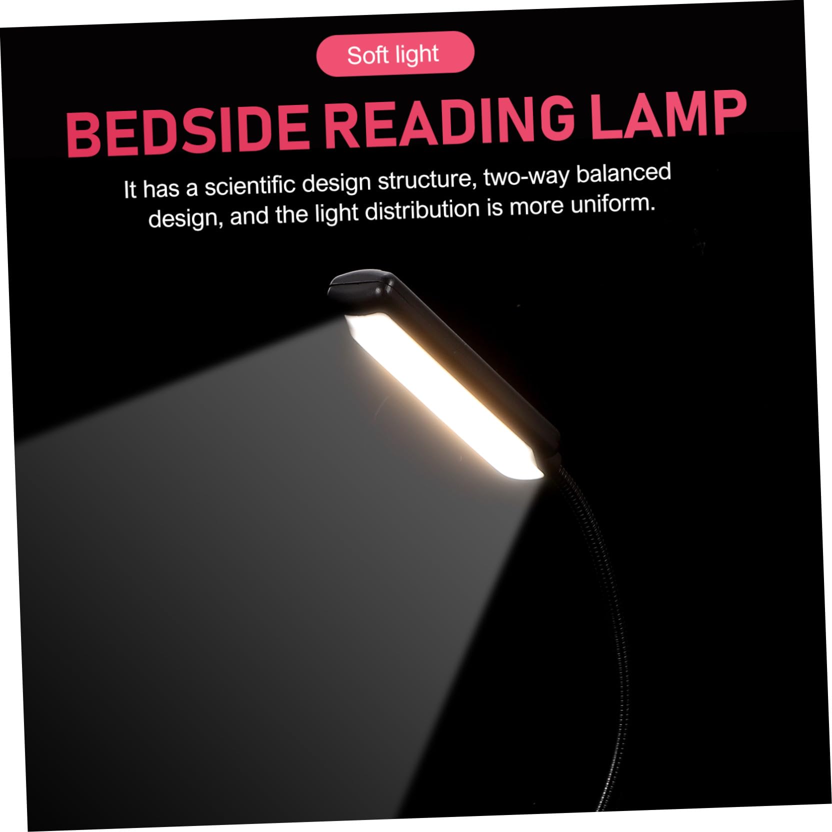 Lampe de Pupitre LED Rechargeable Noire, Lot de 2, à Pince