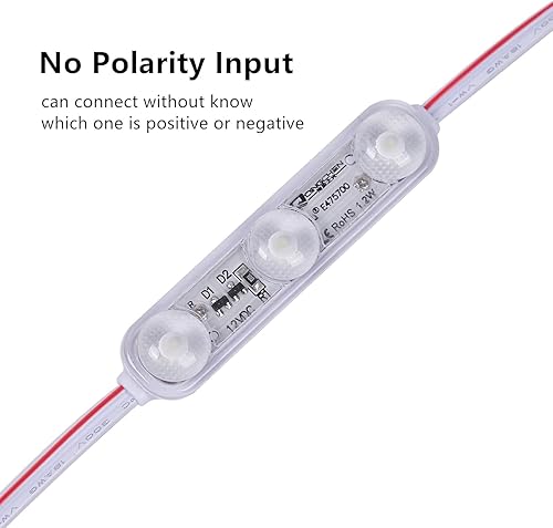 Miniatura 9 de Q QINGCHEN Módulo LED ACDC 12 W 6500 K día blanco 12 V sin entrada de polaridad luz decorativa impermeable para caja de luz letreros de publicidad