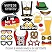 Big Dot of Happiness Oktoberfest - German Beer Festival Photo Booth Props Kit - Party Photo Booth Props Oktoberfest- Beer Photo Booth Props - 20 Count
