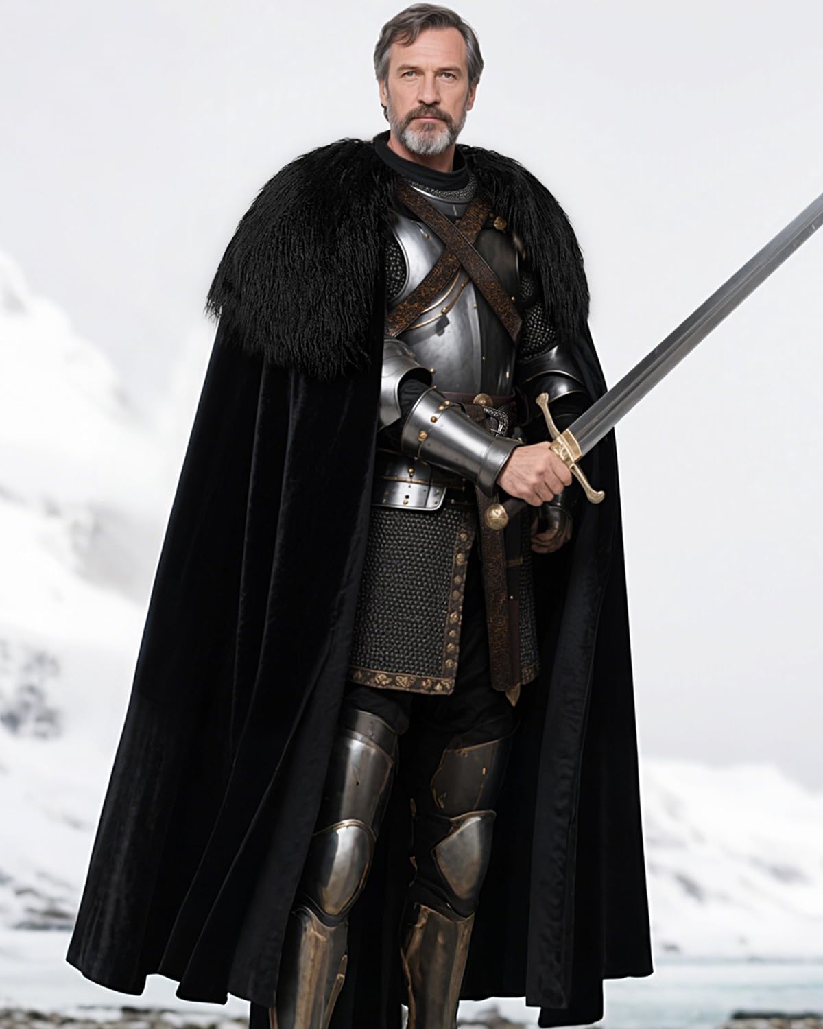 Unisexe, Fourrure D'épaule, Viking, Imitation Fourrure, Fausse Fourrure