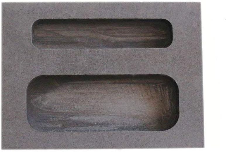LLF Graphite Ingot Mold 1/2 1 Ounce Silver Melting Casting Refining Also for Gold