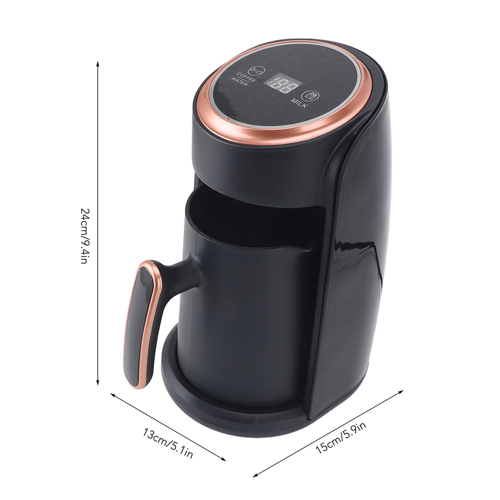 Türkische Kaffeemaschine, 300 Ml 600W Professionell Effizientes Schneller Heizung Automatische Türkische Kaffeemaschine, Automatische Kaffeemaschine für Heimreisebüro