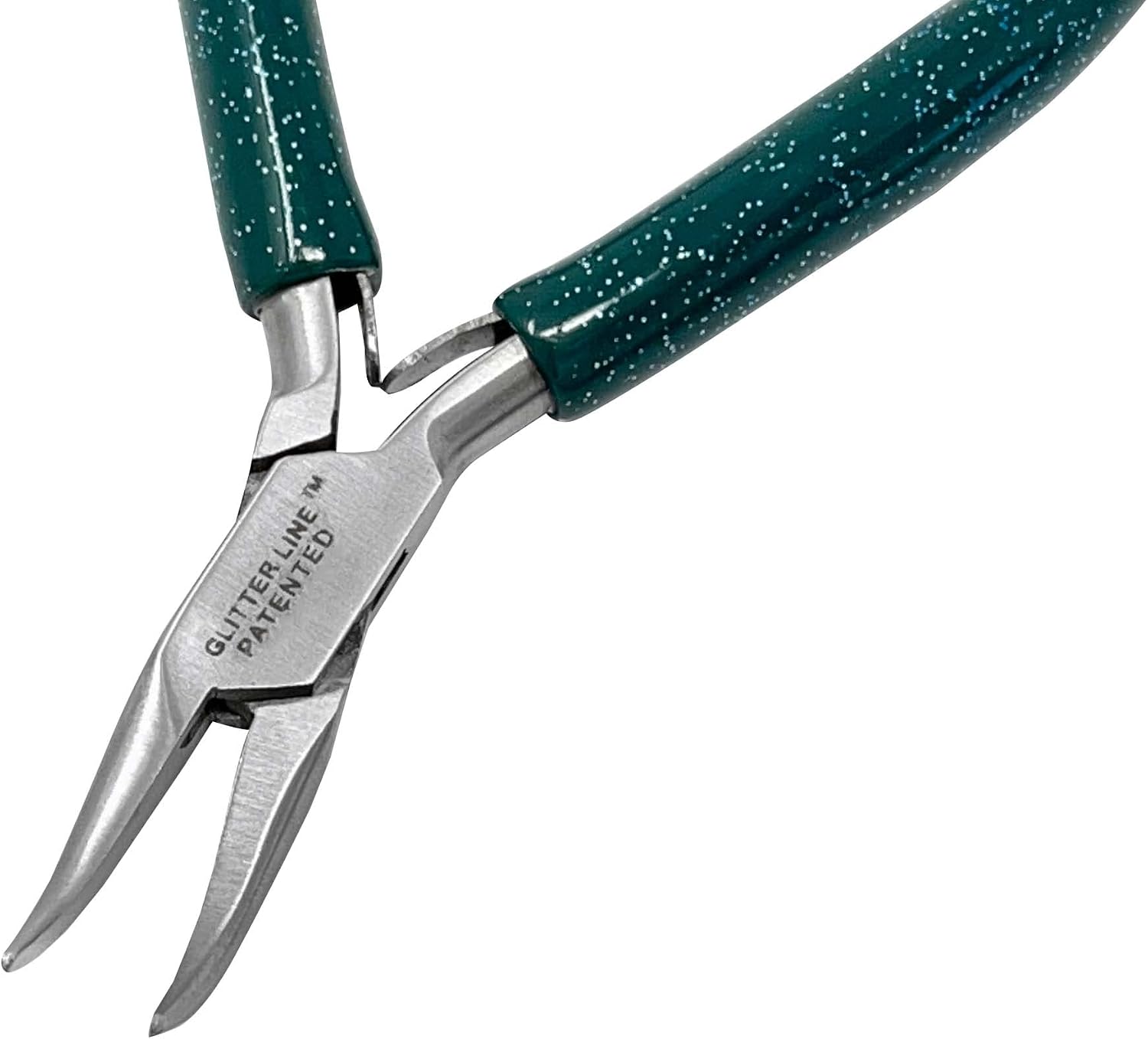 4-1/2" Glitter Line Bent Nose Plier Pliers Jewelry Making Wire Metal Forming Shaping Tool