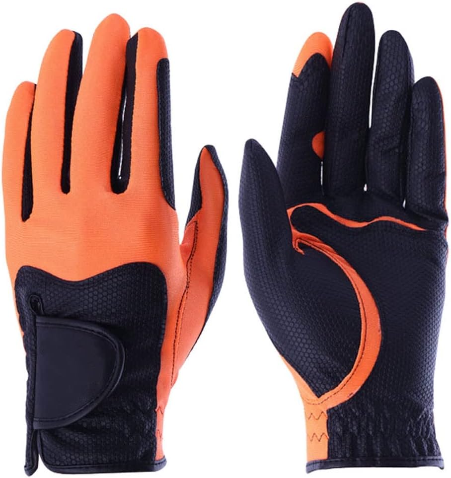 Men Golf Gloves Monochrome A Pair One Color 5 Color Non-Slip Gloves Sport Gloves and Accessorie (Color : C)