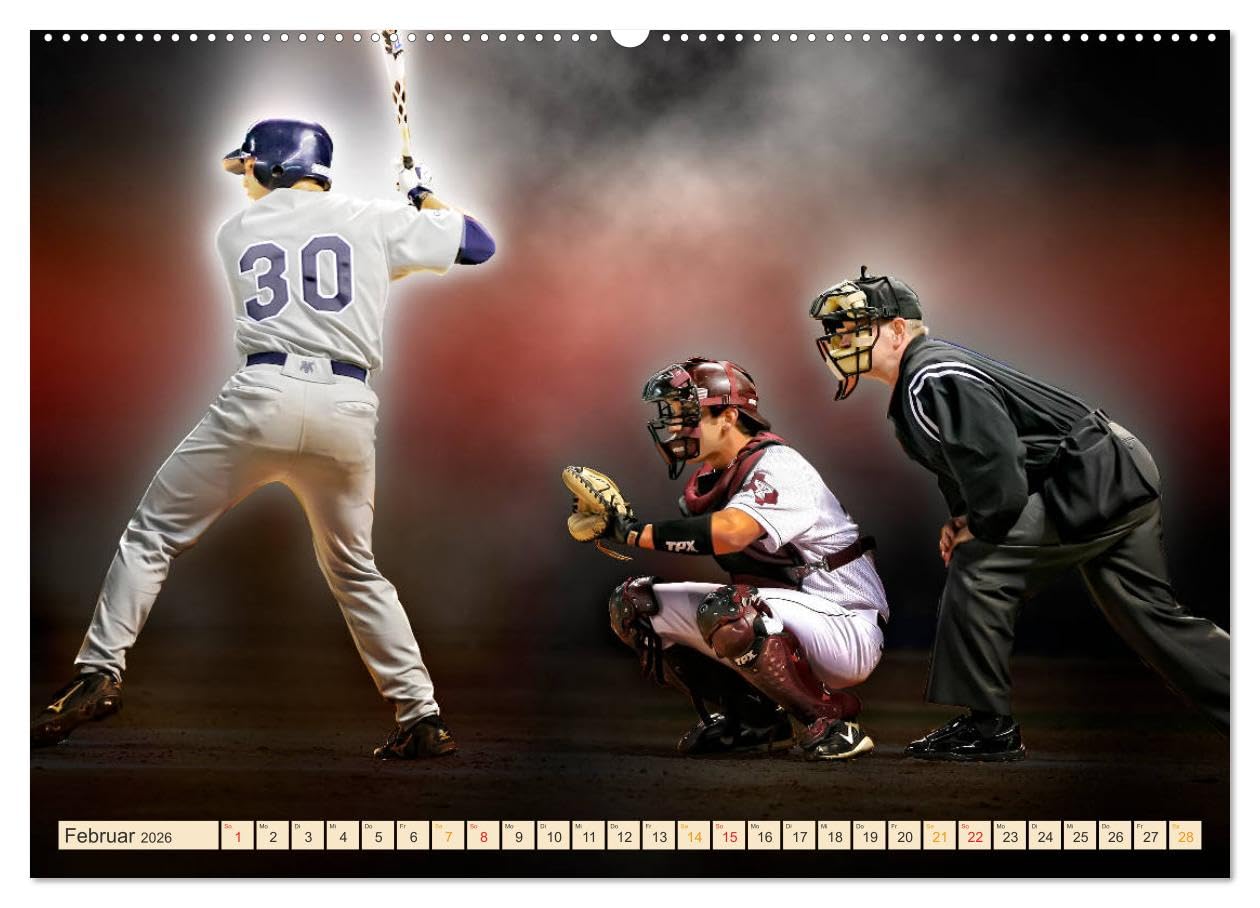 Baseball - Fight (hochwertiger Premium Wandkalender 2026 DIN A2 quer), Kunstdruck in Hochglanz: Baseball, Teamsport der Extra-Klasse - beeindruckende ... spektakulären Sportart. (CALVENDO Sport)