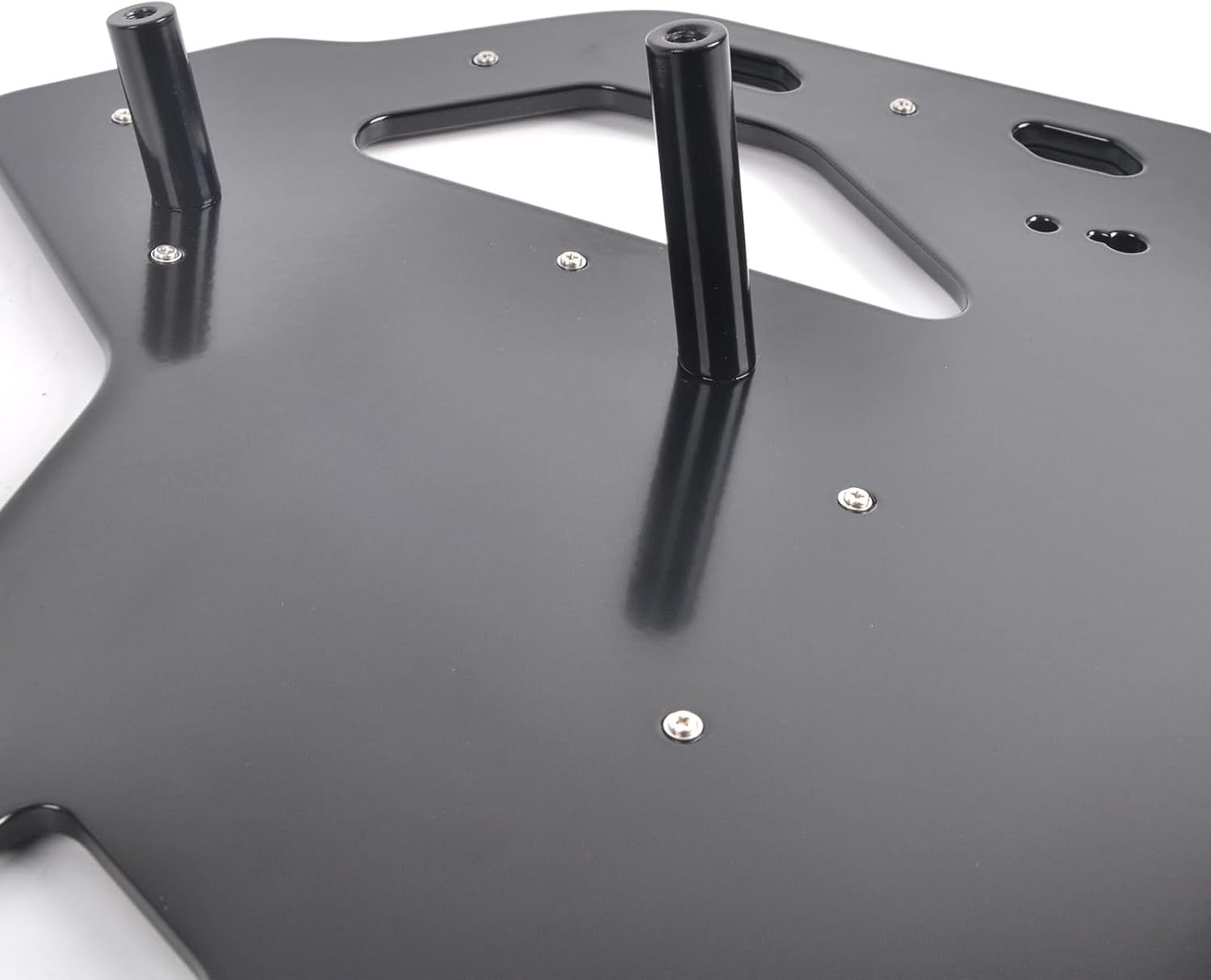 Panical Motorcycle for Honda Goldwing GL1800 2021-2025 Luggage Rack Anti Slip Rubber Pad Enlarged Plate Rear Aluminum Alloy Plate (Black Luggage Rack)