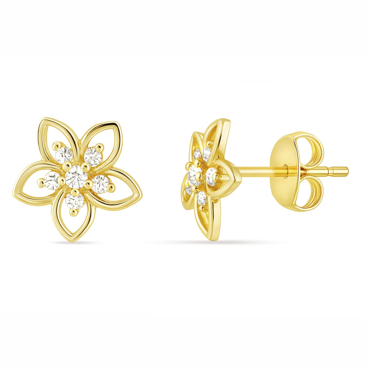 A Little Daily Delight Stud Gold Plated Earrings | Gift for women and Girls-image-35