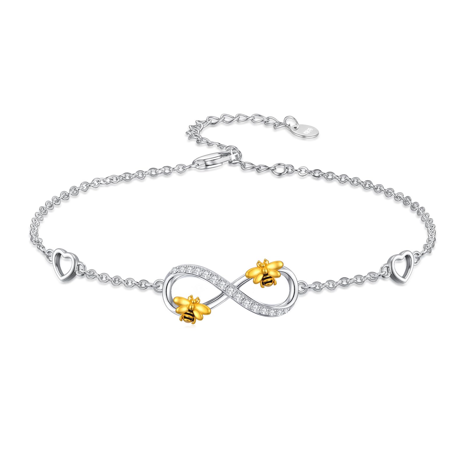 925 Sterling Silver Layered Ankle Bracelets for Women Jewelry Gifts