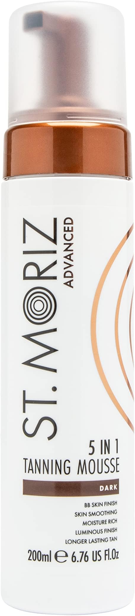 St. Moriz Advanced Pro Formula 5-in-1 Self Tanning Mousse, 200ml, Dark
