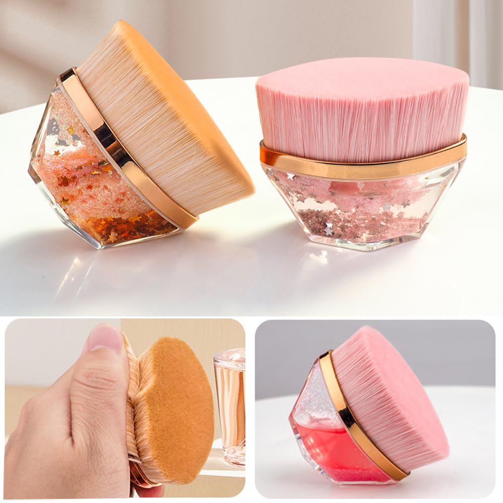 Generic 1 Pack Sunscreen Applicator for Kids, Sun Lotion Applicator Sun Cream Brush for Blending Liquid, Cream or Flawless Powder Cosmetics,Easy Sunblock Applicator for Kids and Baby (Golden)