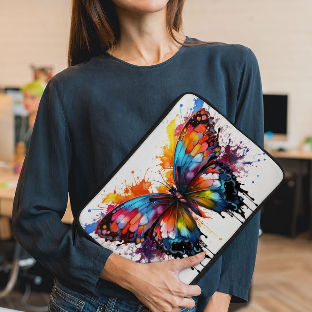 Rainbow Butterfly 16 inch Sleeve - Rainbow Inspired Gift - Rainbow Inspired Gift Ideas - 2-Sided image 3