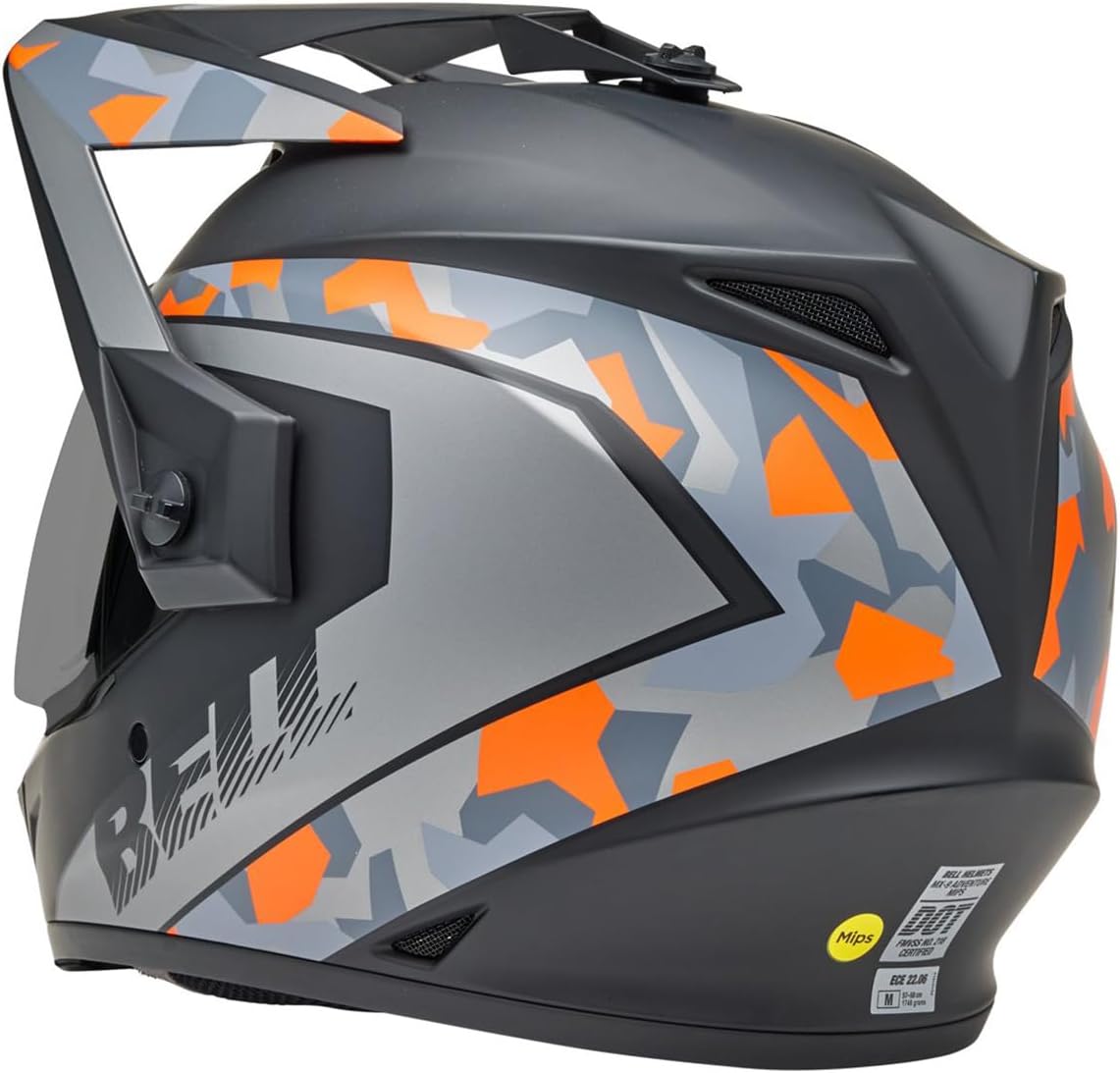 Bell MX-9 Adventure MIPS Dirt Helmet (Matte Mesa Black/Orange Camo - XX-Large)