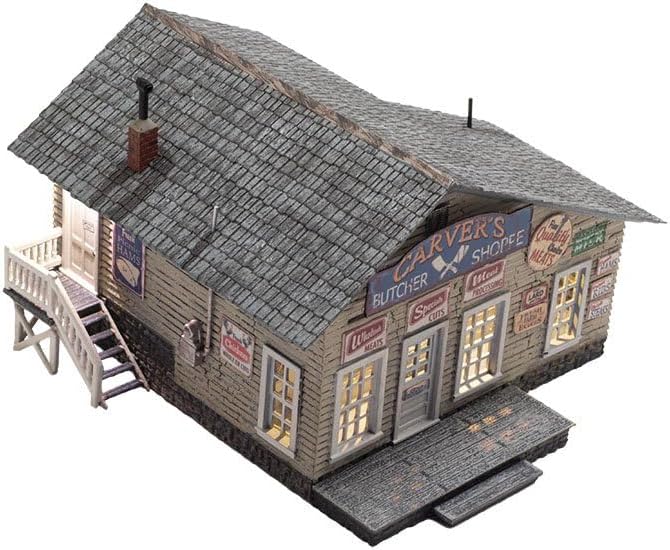 Woodland Scenics® Built & Ready® Carver's Butcher Shoppe, O Scale