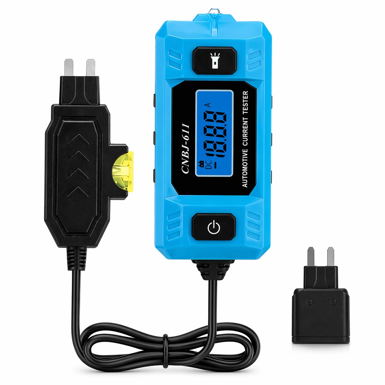 CIRPROBE Tester per Guasti nei Circuiti Automobilistici, Display LCD Retroilluminato, Luce di Lavoro Integrata, 0,01A-19,99A