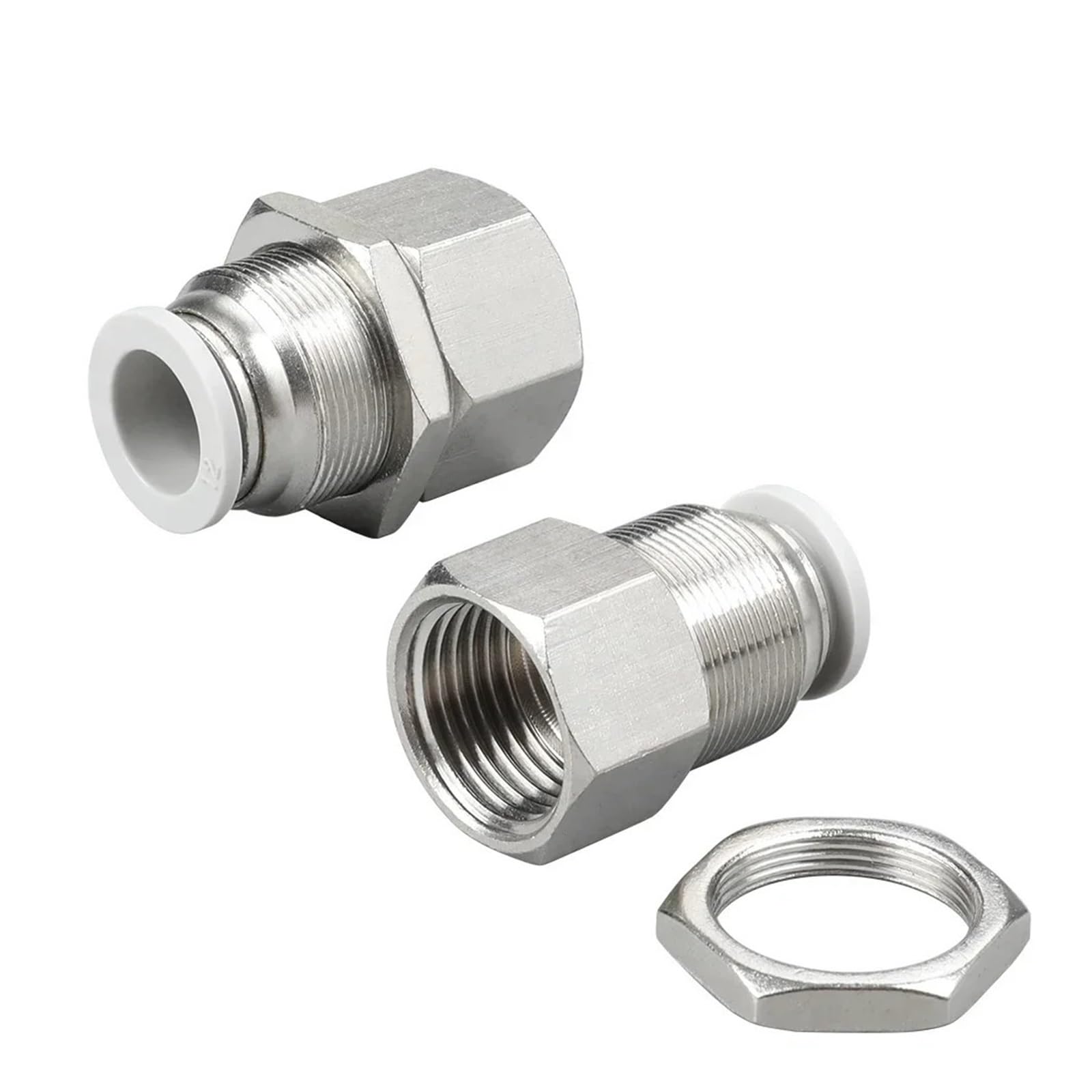5/10 Stück pneumatische Schottverschraubung 4 mm 6 mm Luftschlauchanschluss Steckverbinder R 1/8 1/4 3/8 1/2 Fittings Set 8 mm 10 mm(4 (Hose O.D. 4MM),02 (BSP1-4) 5pcs)
