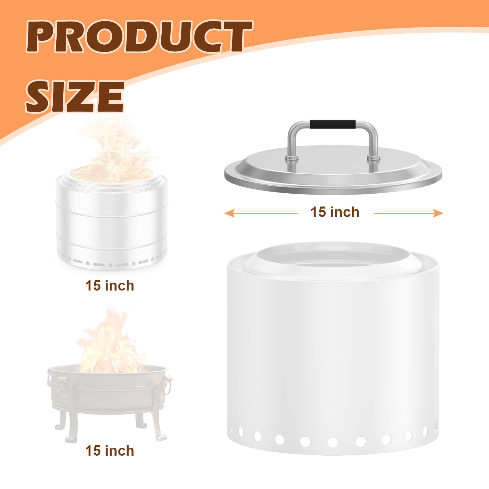 Amazon.com: MOASKER Fire Pit Lid for Solo Stove Ranger 15
