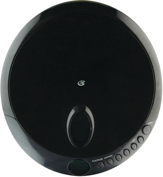 GPX PC301B Portable CD Player with Stereo Earbuds and Anti-Skip Protection (PC301B),Black, Single