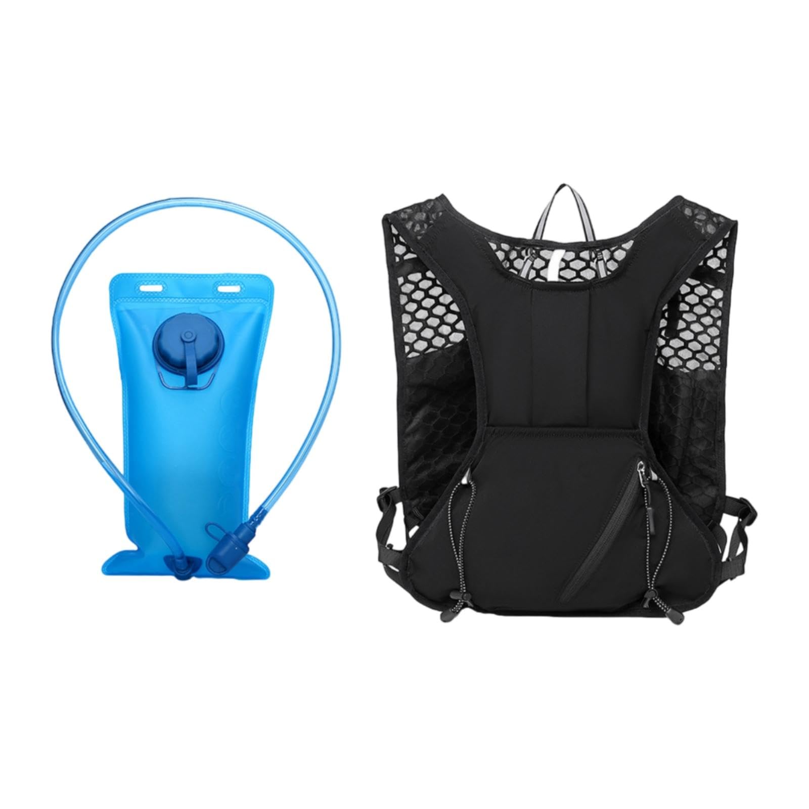 Water-Carrying Vest with Water Bladder Lightweight Running Vest with Water Bladder Breathable Running Water-Carrying Backpack for Runners, Cyclists-image-12