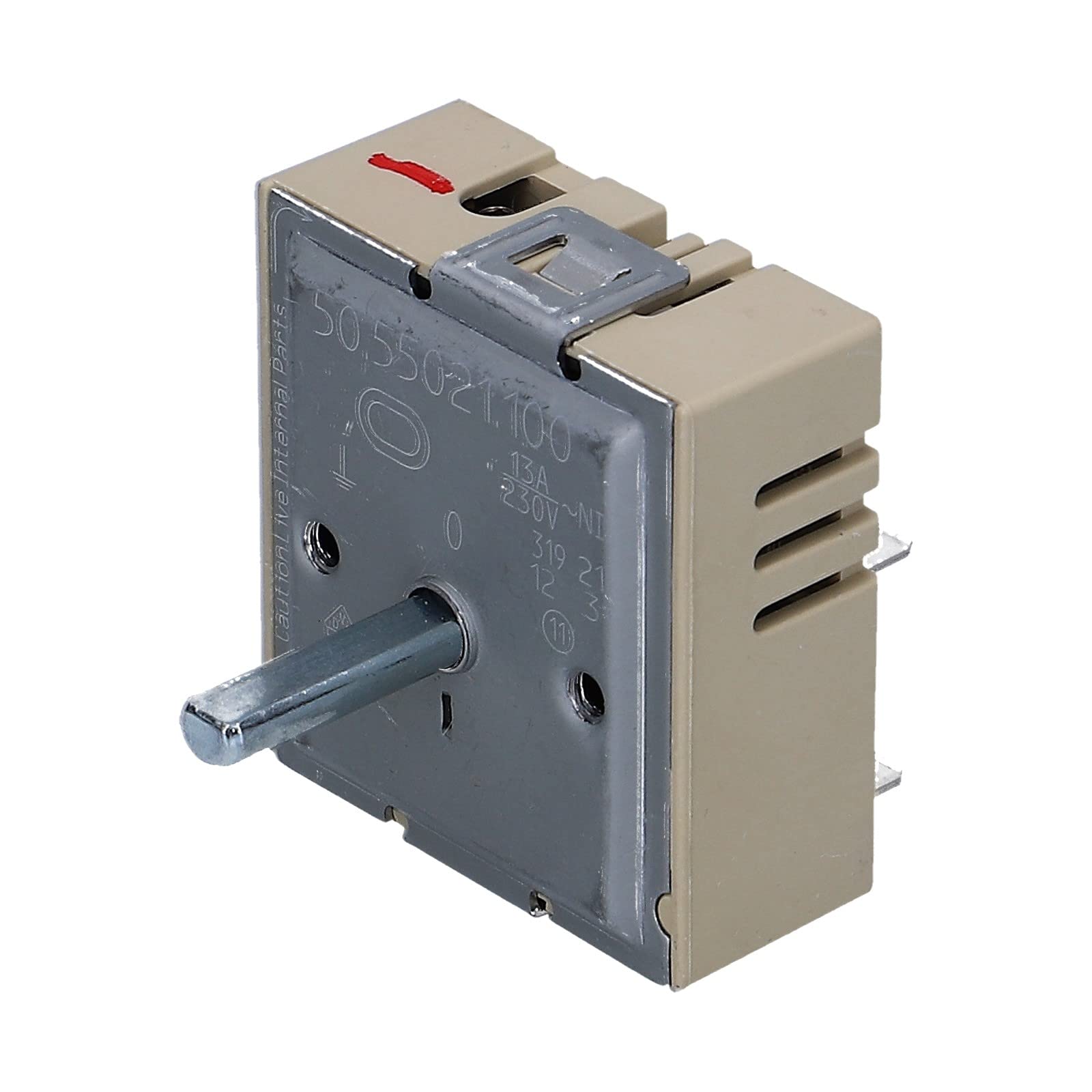 LUTH Premium Profi Parts Zweikreis Energieregler Schalter rechtsdrehend kompatibel mit EGO 50.55021.100 5055021100 für Herd Kochfeld