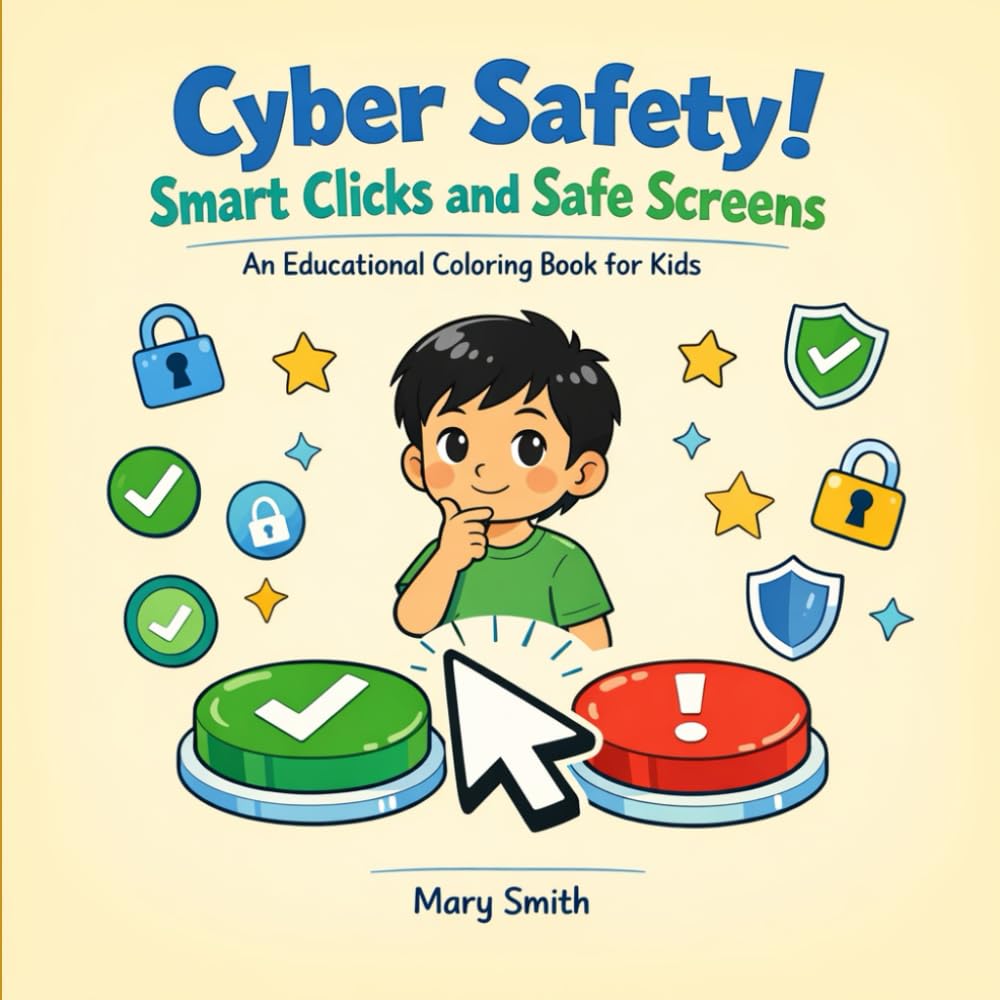 Cyber Safety! Smart Clicks and Safe Screens: An Educational Coloring Book for Kids (Byte by Byte)