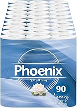 Phoenix Toilet Rolls – 90 Pack | 3 Ply Fragrance Free Toilet Paper | Bulk Buy, Soft, Quilted, Sustainably Sourced, Eco- Friendly Luxury Bathroom Tissue