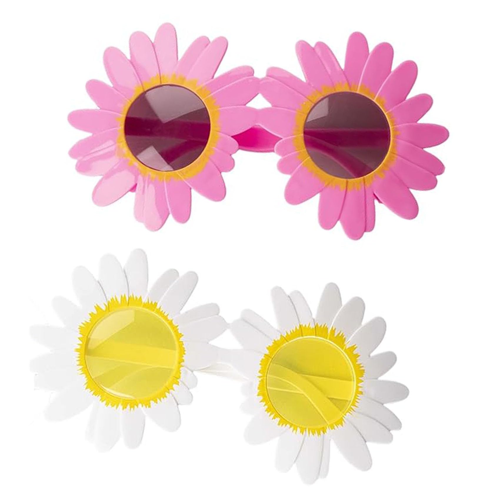 Art the Clown Sunflower Glasses, Sunflower Daisy Glasses, Adult Halloween Role Play, Multicolor (2pcs-H)