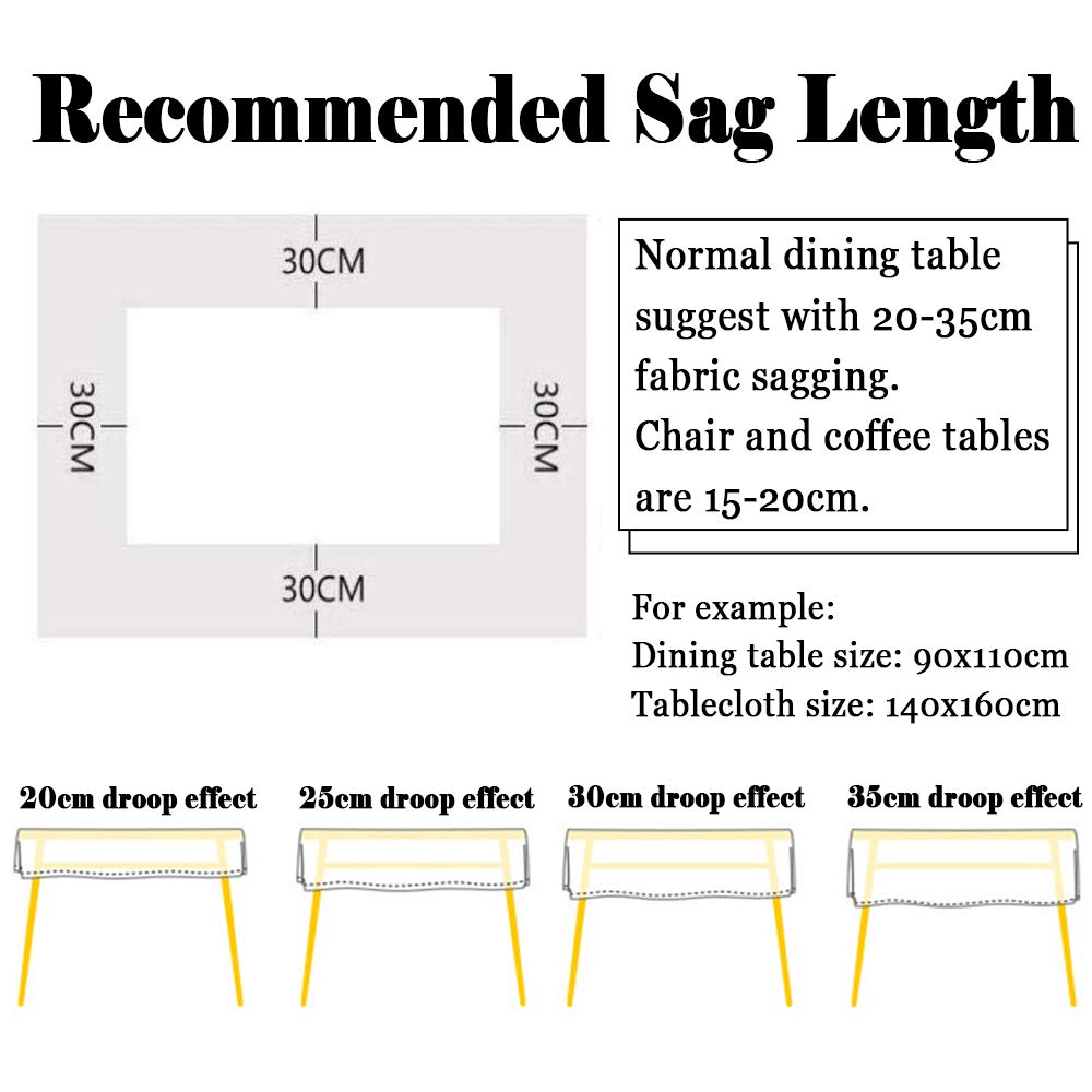 Morbuy Nappe Rectangulaire Nappe De Table Imperméable Étanche