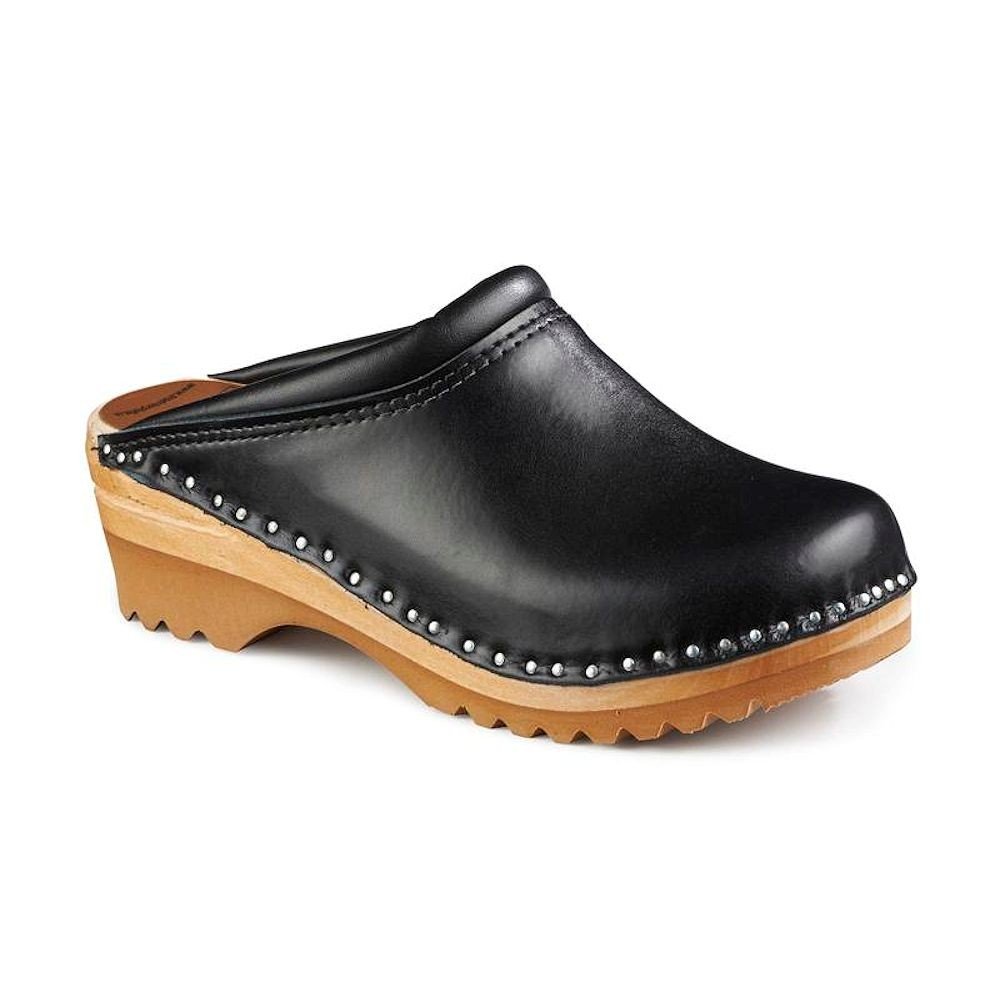 TroentorpWomen's Båstad Rembrandt Black Leather Clogs 40 EU