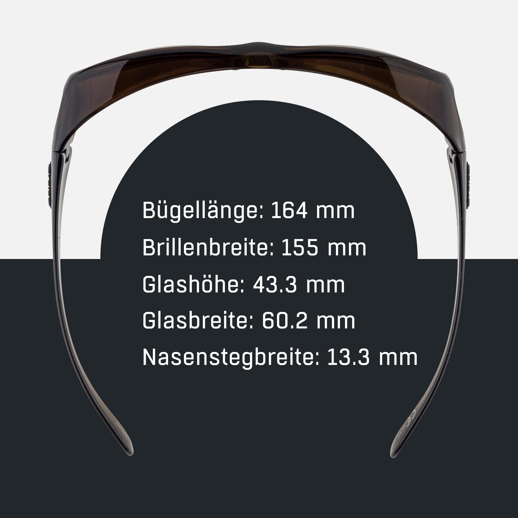 Alpina Overview - Verzerrungsfreie und Bruchsichere Sonnenbrille für Brillenträger, Aufsatz für Brillenträger, 100 Prozent UV-Schutz Für Erwachsene