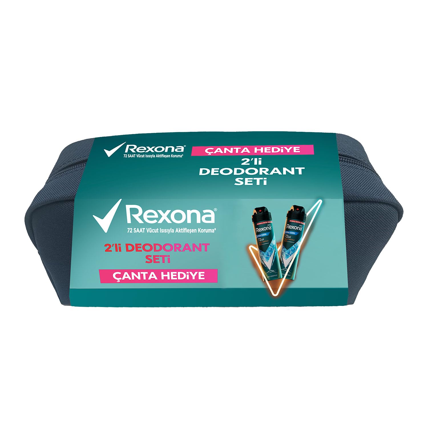 Rexona Xtracool Deodorant 2x150Ml ve Çanta Seti