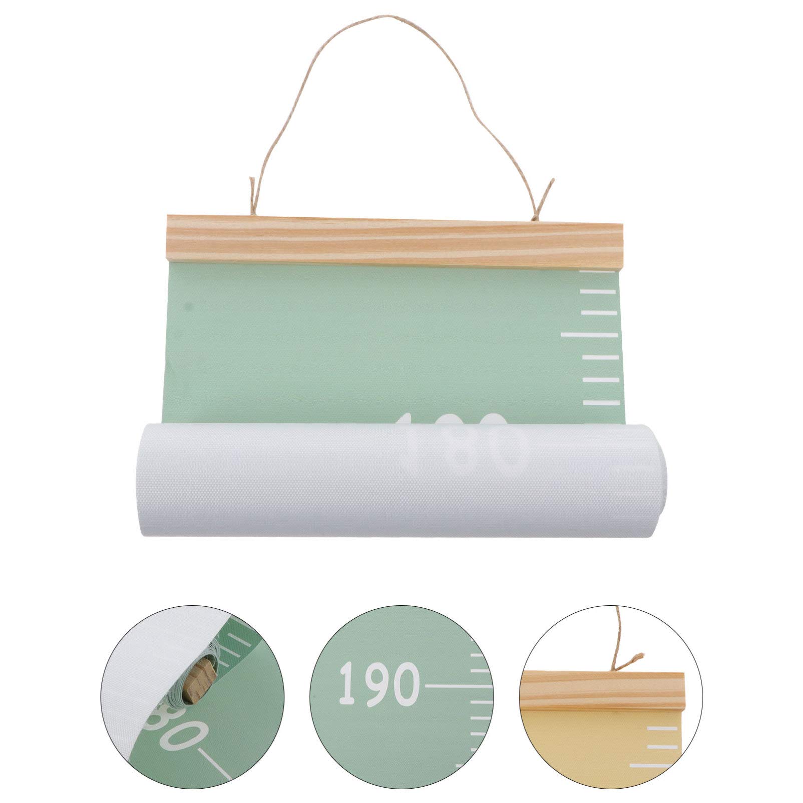 1 Pc Règle De Taille Pour Enfants Sticker Mural Animaux Courbe De Croissance Art Mural Toise Des Filles Toise De Croissance En Bois Garderie De Bébé Outil Bois De Pin Garçons