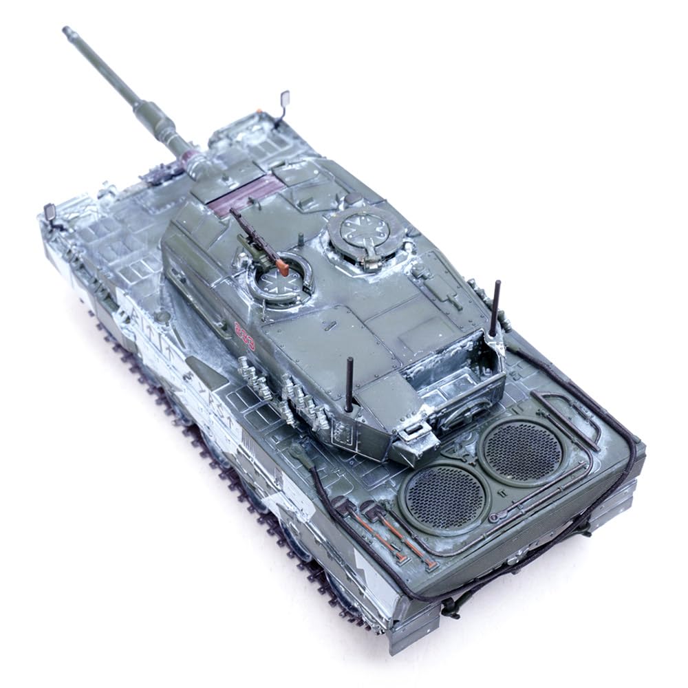 Panzerkampf | model wojskowy w skali 1:72 odlewany pod ciśnieniem | Leopard 2A4 czołg główny (z rurką) Norwegia, zimowy kamuflaż | Model 12226PF