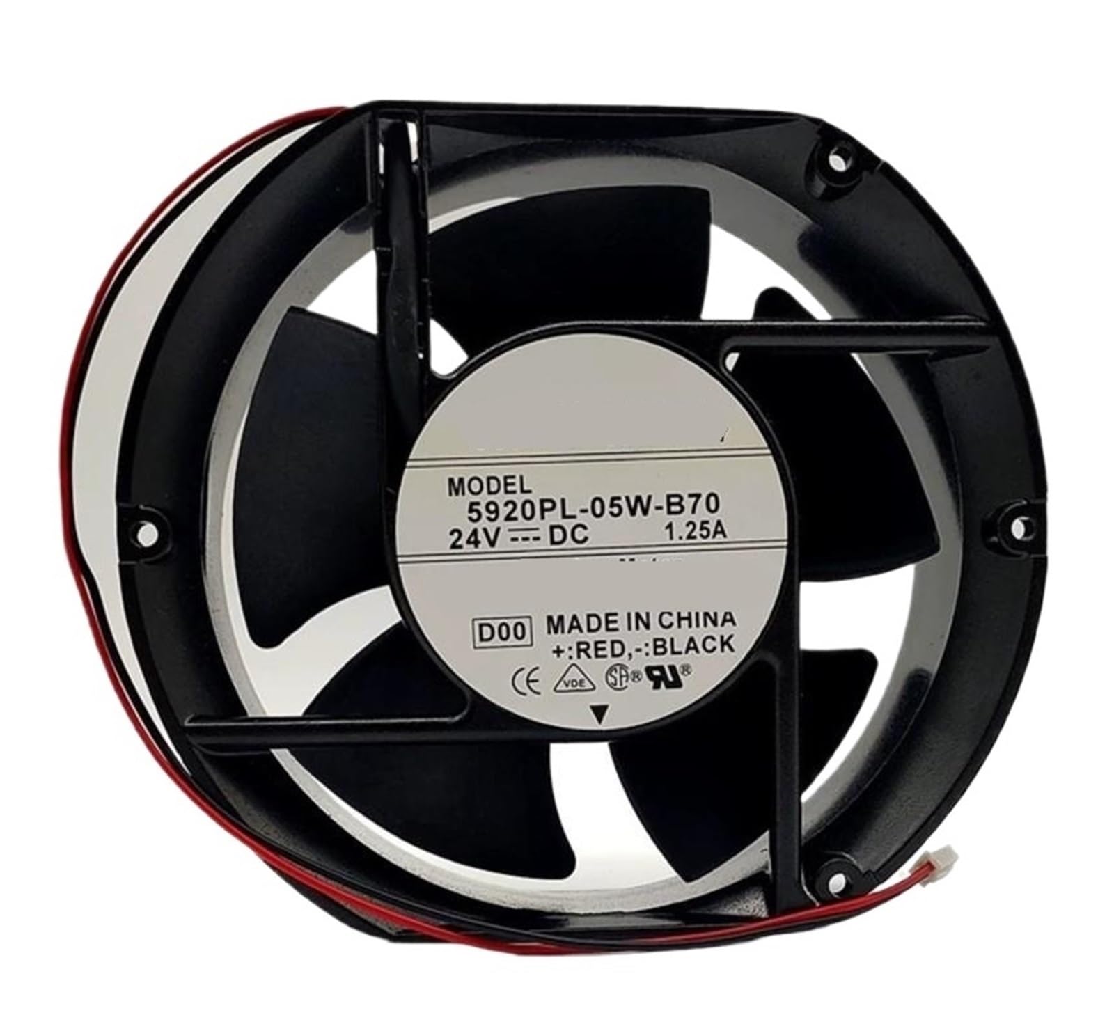 Lzikkgki One Color 5920Pl-05W-B70 E00 Dc 24V 1.25A 172X150x51mm 2-Wire Fan 5920Pl-05W-B40(5920Pl-05W-B40)