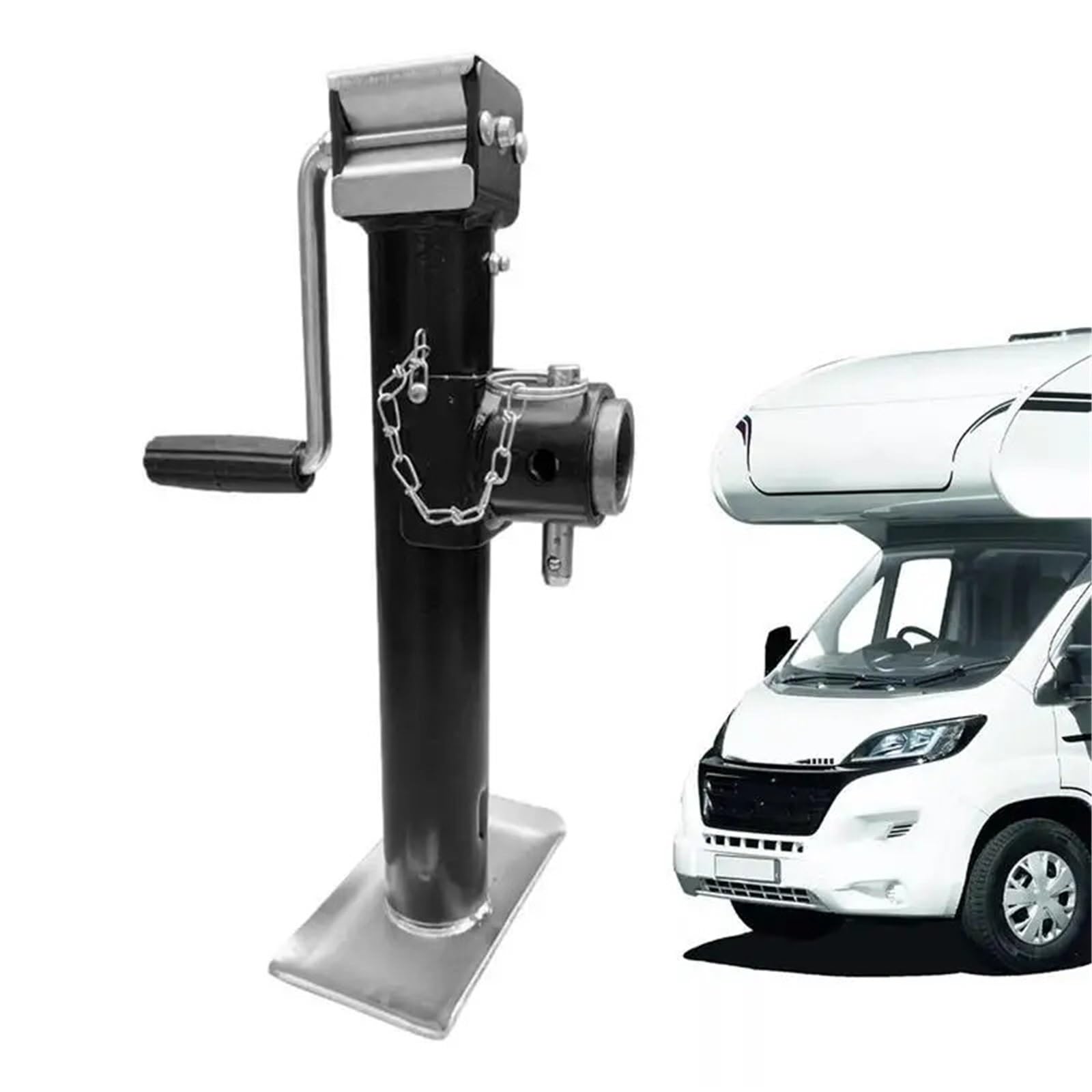 Anhänger Stabilisator RV-Anhängerheber, 2000/5000 Pfund, 10/15 Zoll, Top-Wind, vertikaler Reise-Camper-Wagenheber, höhenverstellbar, RV-Hebeständer, Stützbein für Tragbar(5000Lbs 15 inches)