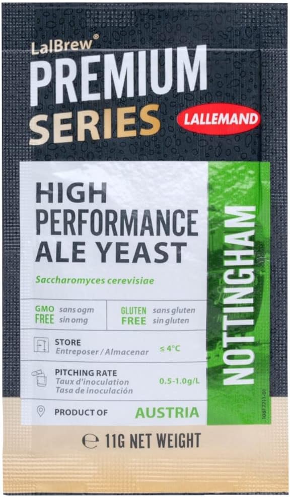 Balliihoo Homebrew Danstar Nottingham Ale Yeast - 11g Sachet