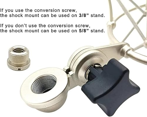 Miniatura 4 de Metal Micrófono Shockmount & Soporte para Neumann TLM 103/M147 - Plata