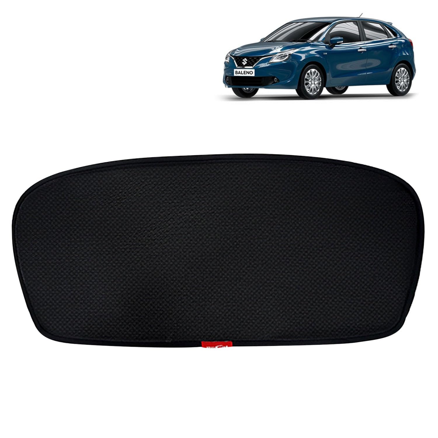 KINGSWAY Accessories Car Sun Shade Rear Windshield Non Magnetic Fix Type Curtain Only Compatible with Maruti Suzuki Baleno Year 2015 to 2018 All Model, Premium Car Dicky Sunshade, Pack of 1 Pcs