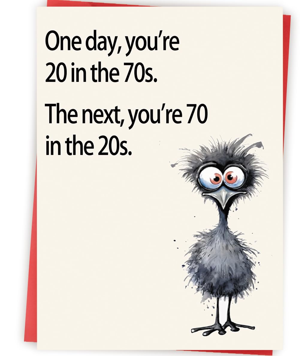 Abeletree Funny 70th Birthday Card Gifts for Women Men, Happy 70th Birthday Decorations for Dad Mom, Cool Gifts for 70 Year Old Woman Man