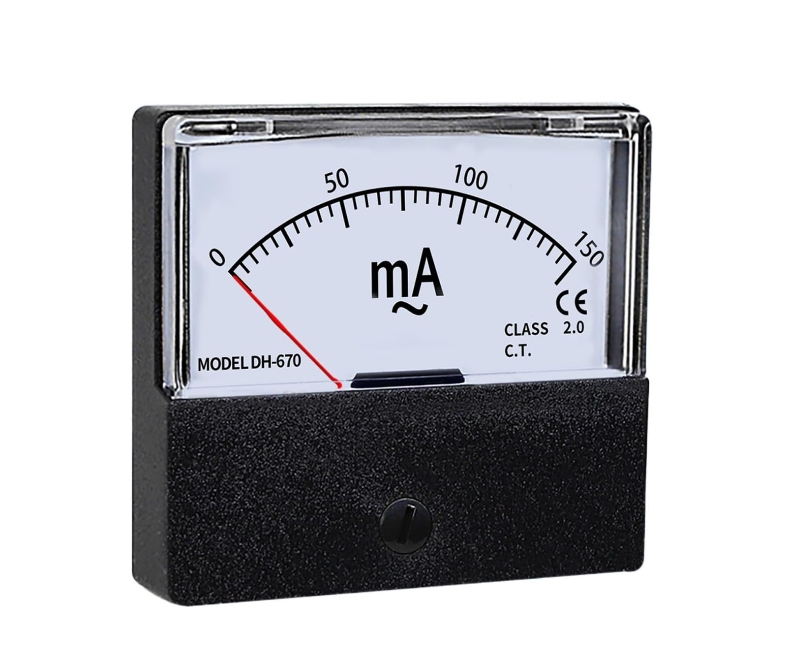 Ampèremètre DC à aiguille DH670 1mA indicateur de tableau électrique