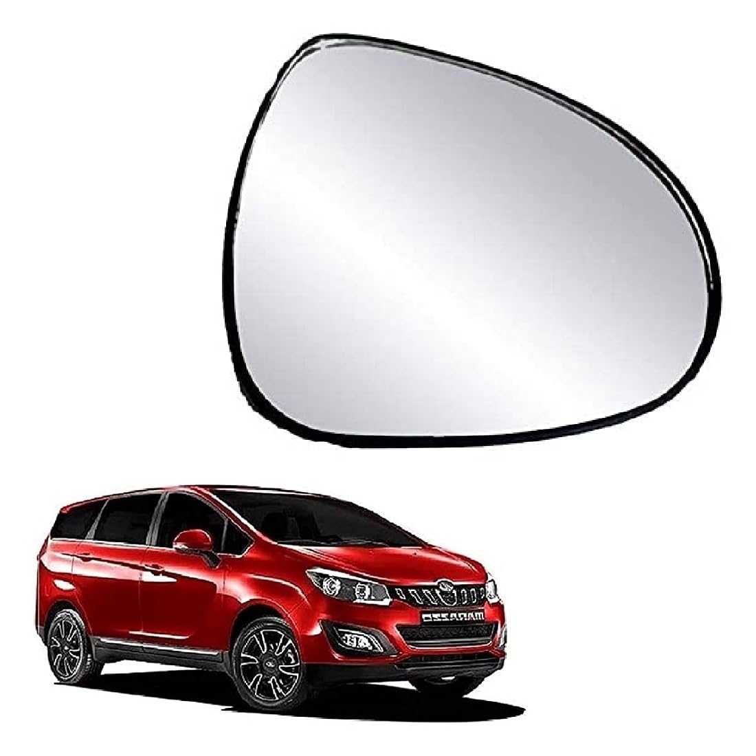 STYCARO-orvm Side View Mirror Glass Plate compatible with Mahindra Marazzo 2018-2022 Model (RIGHT SIDE (DRIVER SIDE))-image-48