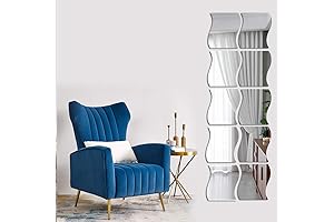 Wavy Mirror Wall Stickers - Add Depth and Shimmer to Your Walls