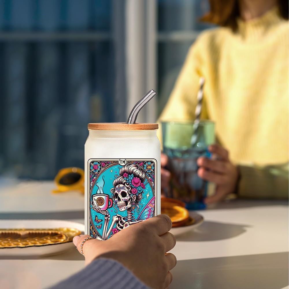 The Mom Skeleton Tarot Card Skull Cup Gifts for Mom, Tarot Lovers Gift, Halloween Skull Cup, Mama Witchy Gifts for Women, Goth Bday Gothic Spooky Gift for Mommy, Funny Skeleton Moms Mug - Image 4