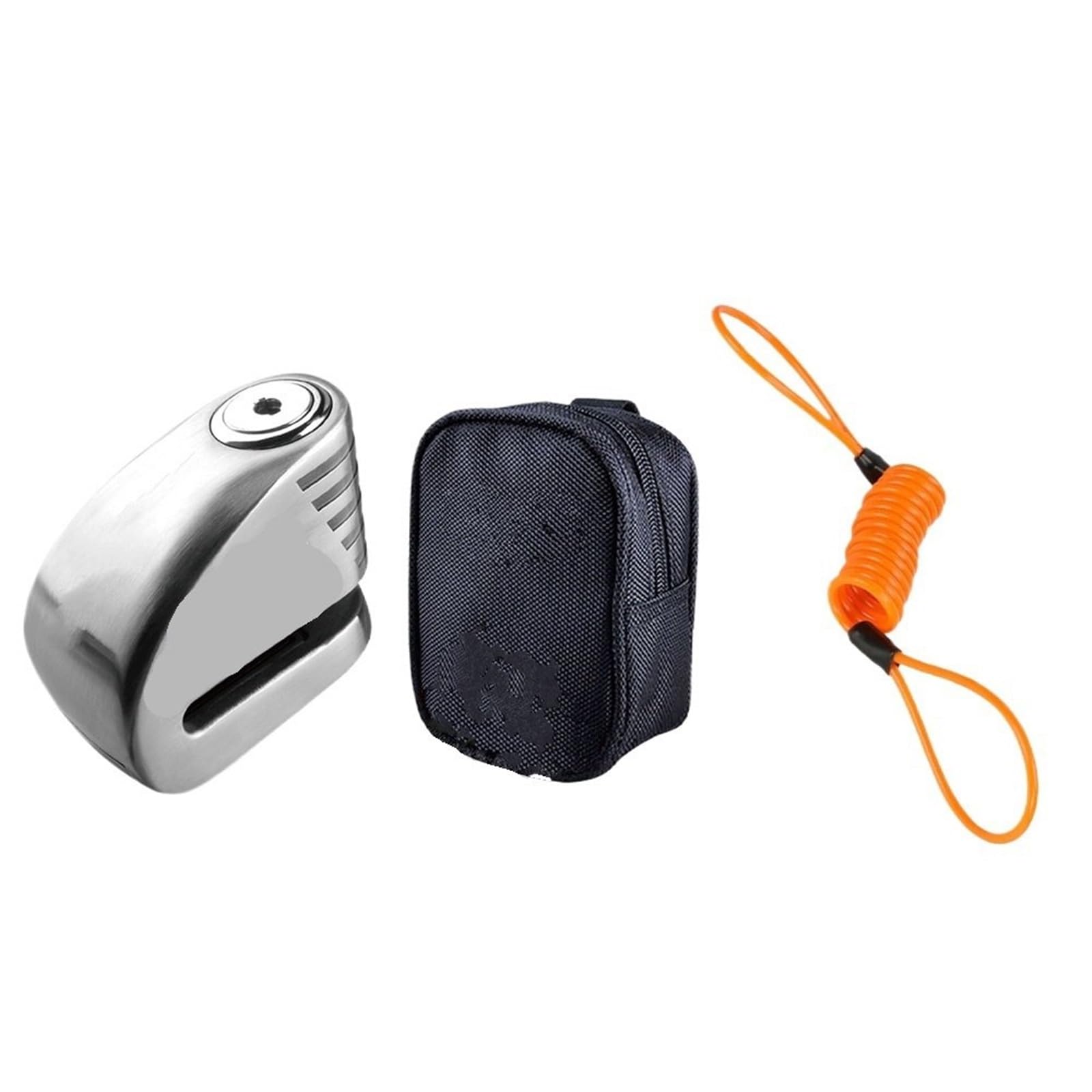 Chain Lock Motorcycle Lock Scooter Disc Waterproof Alarm Locks Motorcycle Handlebar Lock(SUS304 SL E Set)