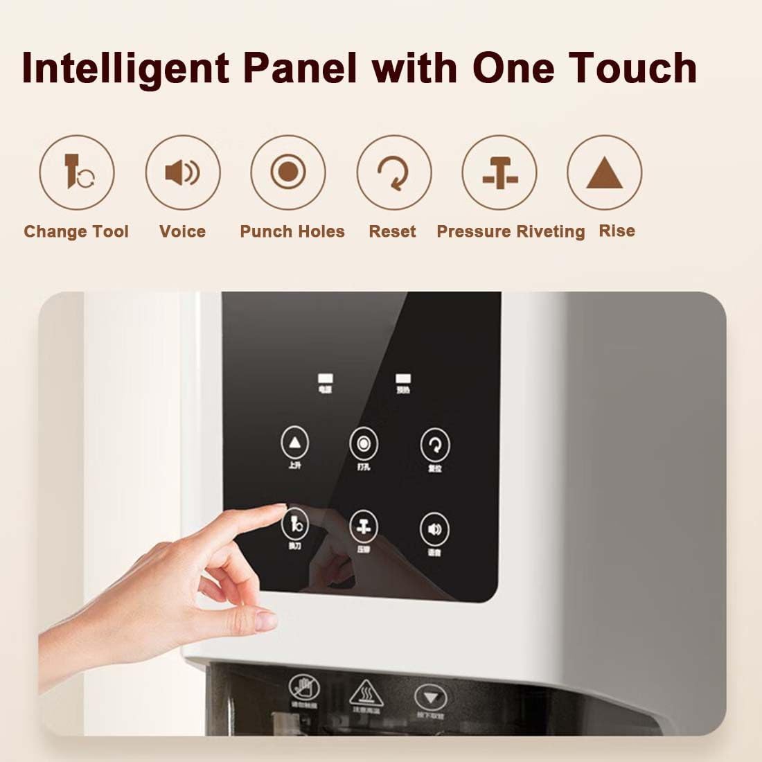 Rilegatrice per Ricevute E Voucher,Punzonatrice Automatica Hot-Melt,Rilegatrice per Libri con Tubi Rivettati,Rilegatrice per Documenti Contabili,con 3 Frese per Trapano,100 Tubi per Rivetti