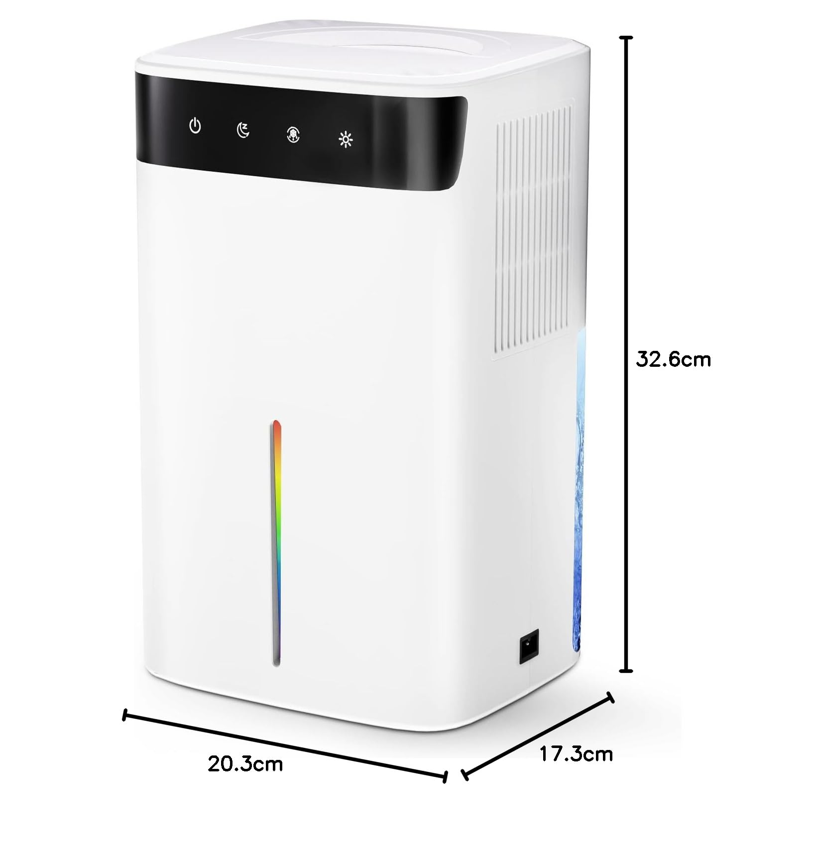Déshumidificateur d'Air Électrique 2600ML, avec LED Changeante et Dégivrage - Mode Nuit Silencieux 40dB pour Chambre, Cuisine, Cave, Anti-Moisissure