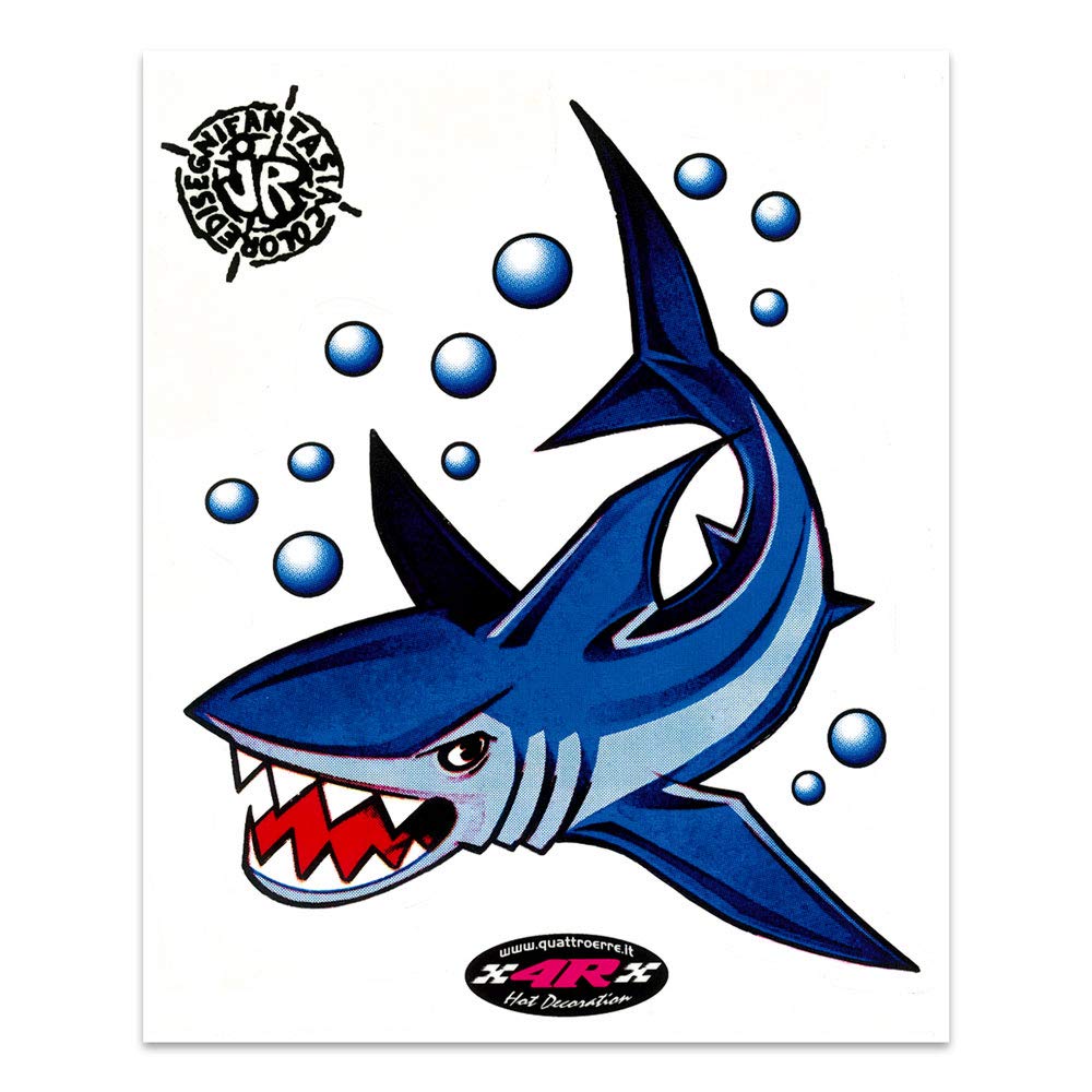 Quattroerre Sticker Shark, 14 x 16 cm