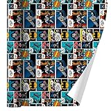 GRAPHICS & MORE Batman Comic Pattern Gift Wrap Wrapping Paper Rolls
