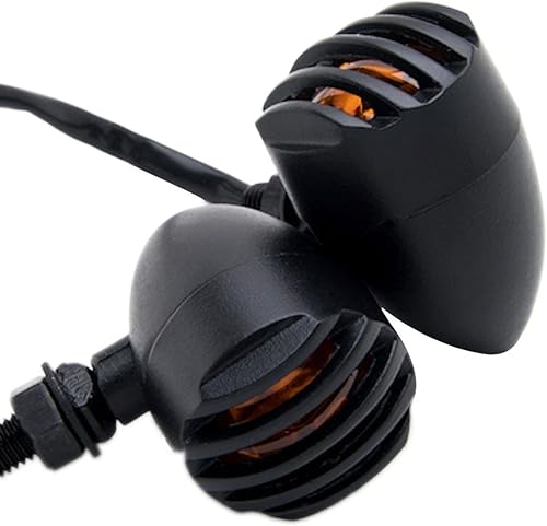 Luces intermitentes de luces intermitentes para motocicleta, color negro, resistentes